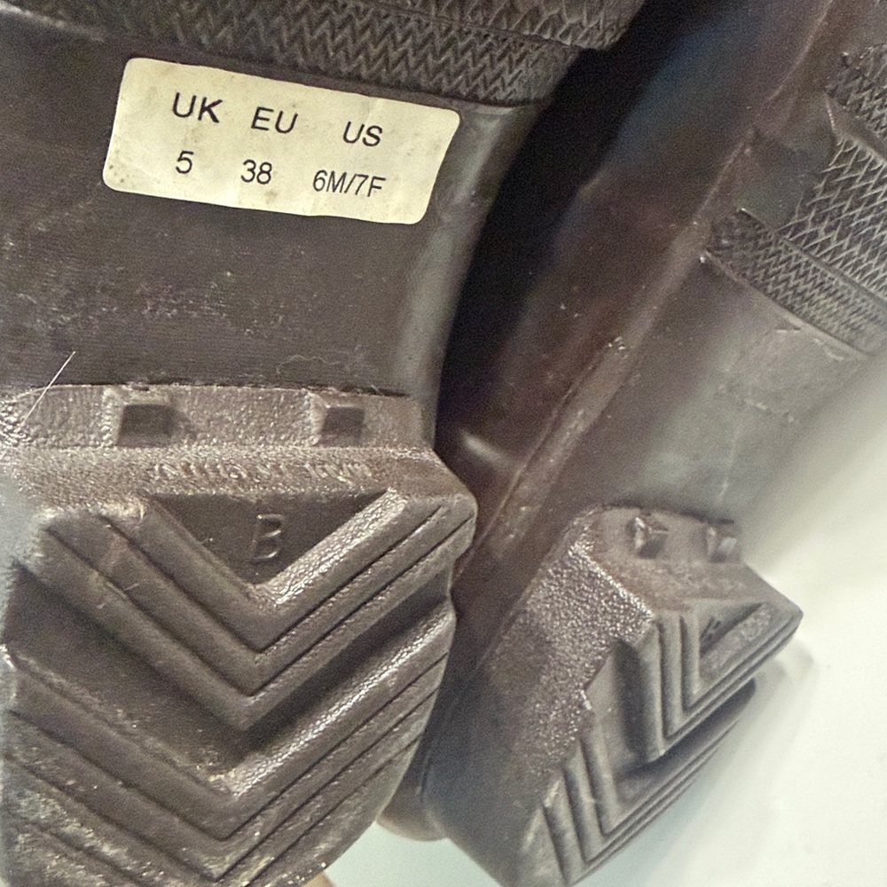 Rare! Hunter Original Tall Wellies iCocoa Gloss Brown 6M 7F UK5 EU38 - Picture 7 of 16